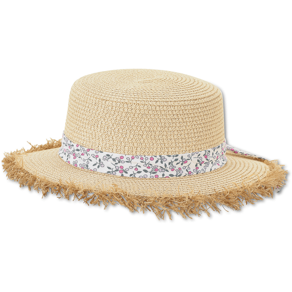 Sterntaler Třásně slaměného klobouku sand 