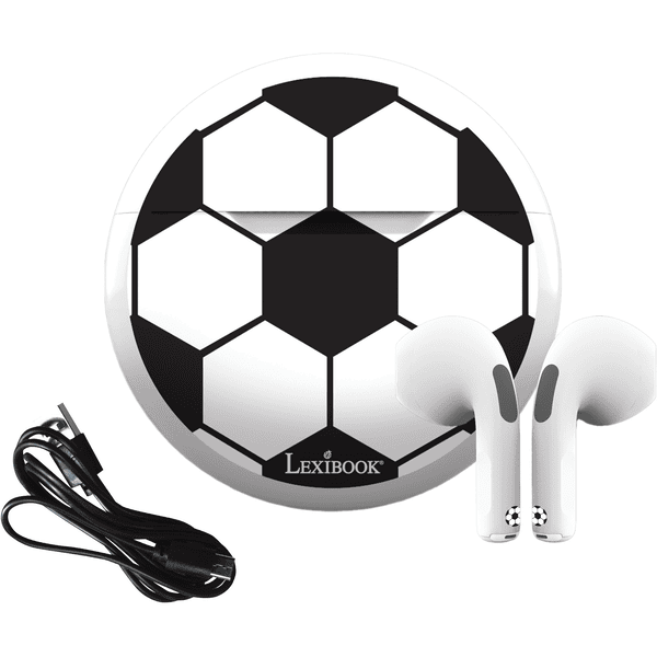 LEXIBOOK In-ear hoofdtelefoon voor voetbal met oplaaddoosje