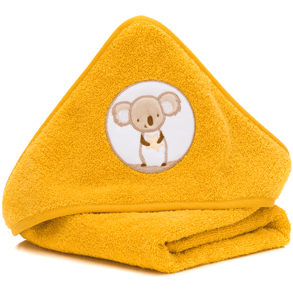  fillikid Badehåndkle med hette Koala honning 75x75 cm