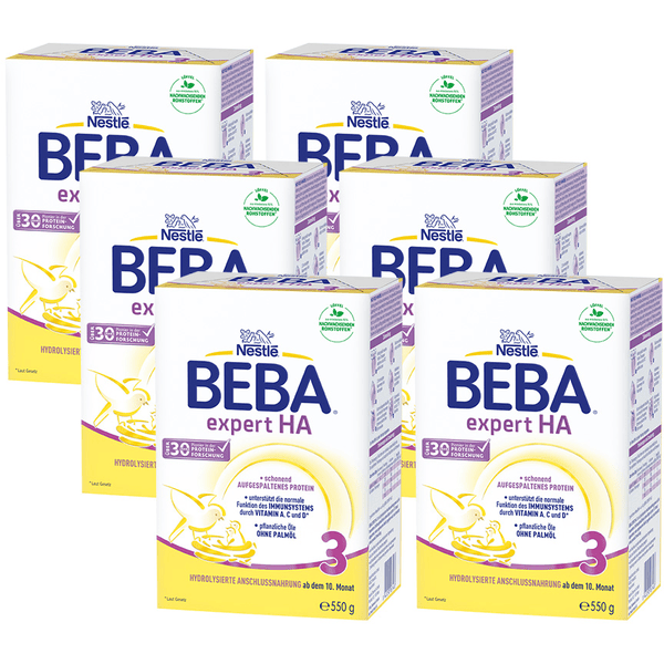 Nestlé Anfangsnahrung BEBA EXPERT HA 3 6x 550 g ab dem 10. Monat