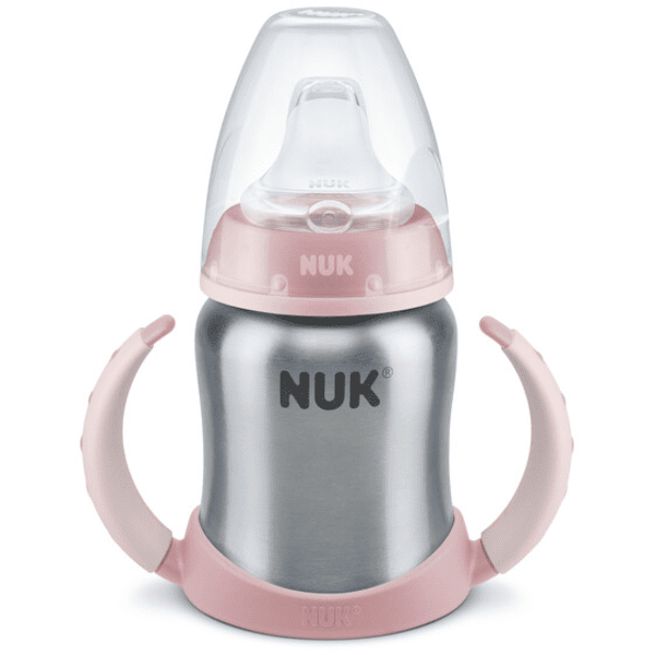 NUK Learner Cup Edelstahl Rosa Stainless Steel 125 ml Silikon 