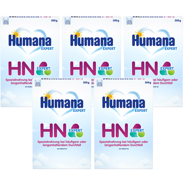 Humana Spezialnahrung HN Expert bei häufigem oder langanhaltendem Durchfall 5x 300 g von Geburt an