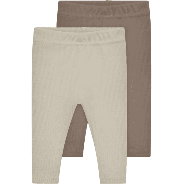 kindsgard Rip legginsy bensker 2-pack brązowe