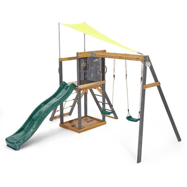 plum® Holz Spielgerüst Siamang mit Doppelschaukel