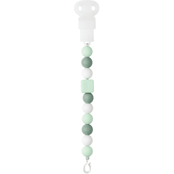 Nattou Dummy ketting mint-wit