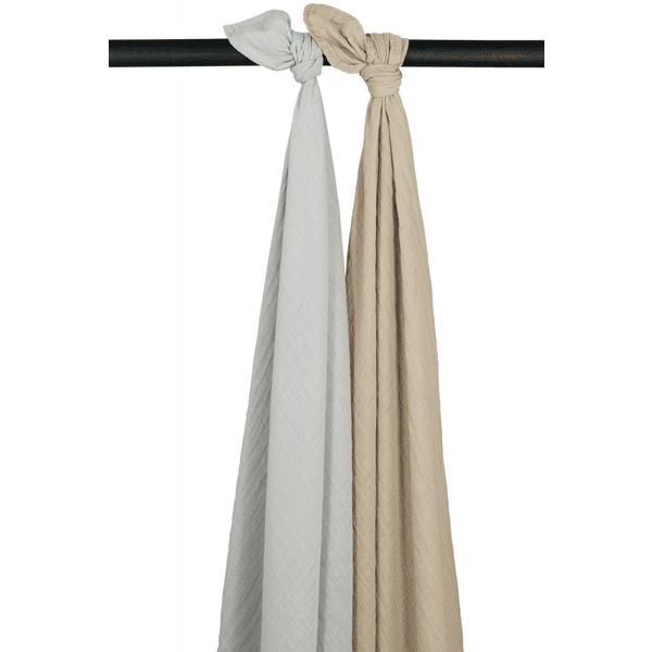 MEYCO Musliinipeitto 2-pack Uni Grey/ Sand 