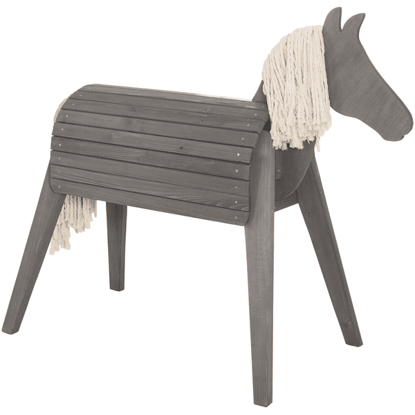 roba Caballo de madera exterior Outdoor gris