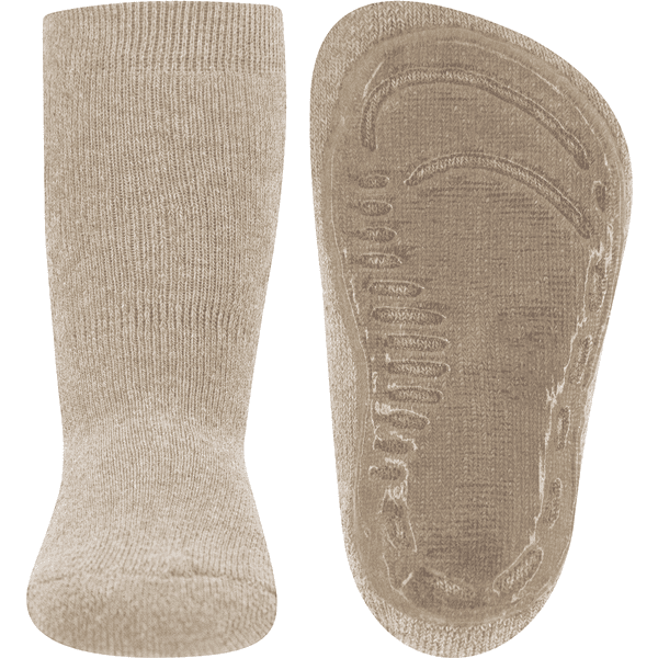 Ewers Stoppersocken SoftStep Uni beige melange