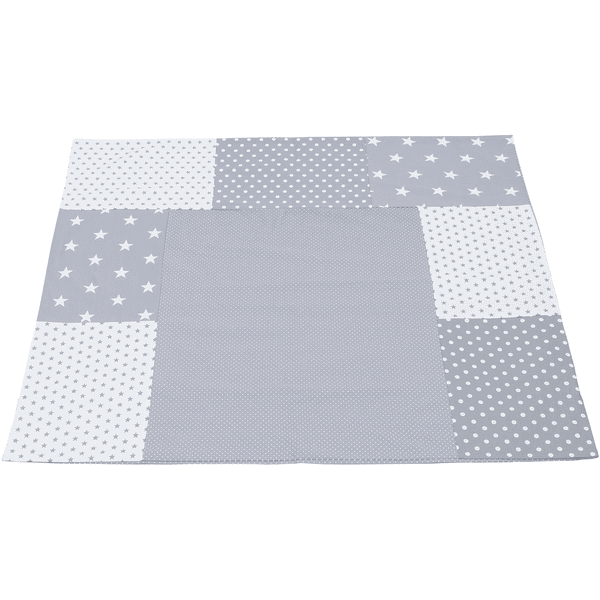 Ullenboom Rivestimento per materassino fasciatoio, stelle, grigio 75x85 cm