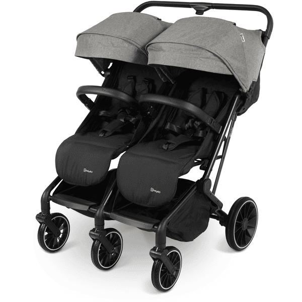 babyGO Geschwisterbuggy GOTWICE grey