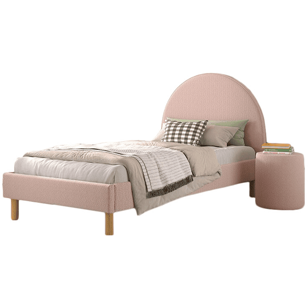 VIPACK Polsterbett - Set MOON 90 x 200 cm rosa