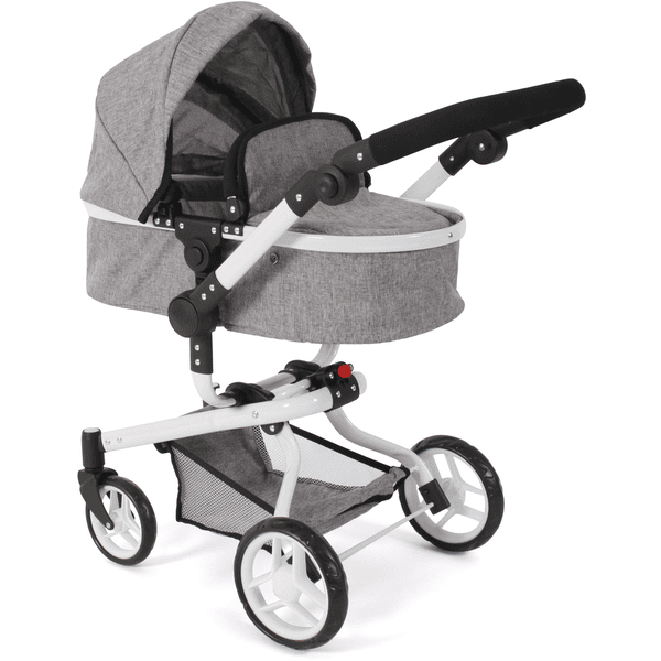 BAYER CHIC Passeggino duo per bambole "YOLO" grigio