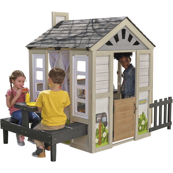 Kidkraft® Maison cabane de jardin enfant Cozy Hearth bois P240149E