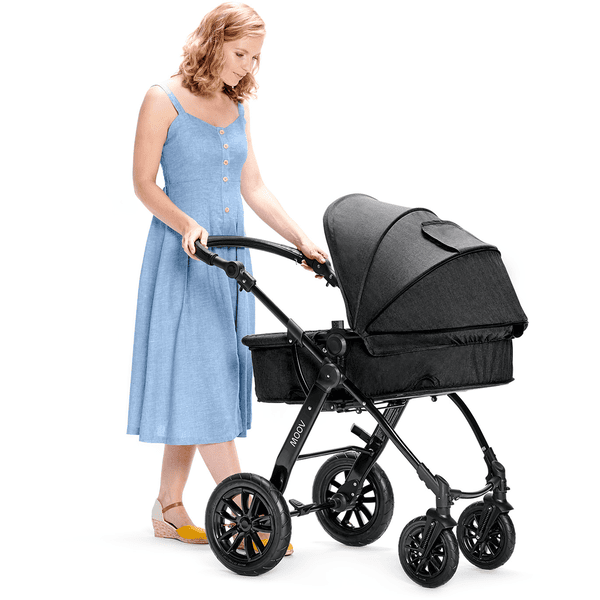 Kinderkraft Moov 3 in 1 Kinderwagen - Inclusief Autostoel - Black