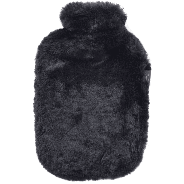 fashy ® Borraccia con copertura in pile 2 0L nero