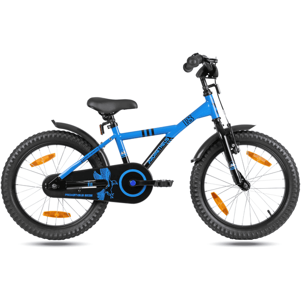 PROMETHEUS BICYCLES® Vélo enfant HAWK 18, bleu/noir