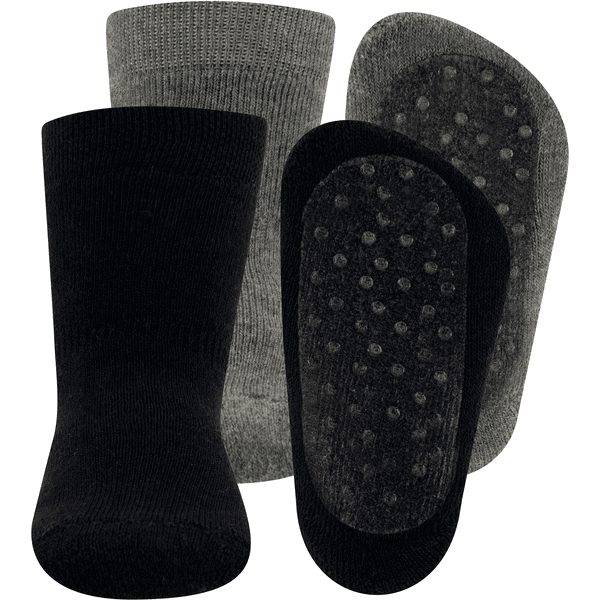 Ewers Ponožky Stopper 2-pack grey/ marine 