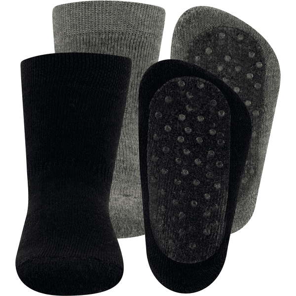 Ewers Stoppersocke 2er Pack grau/marine