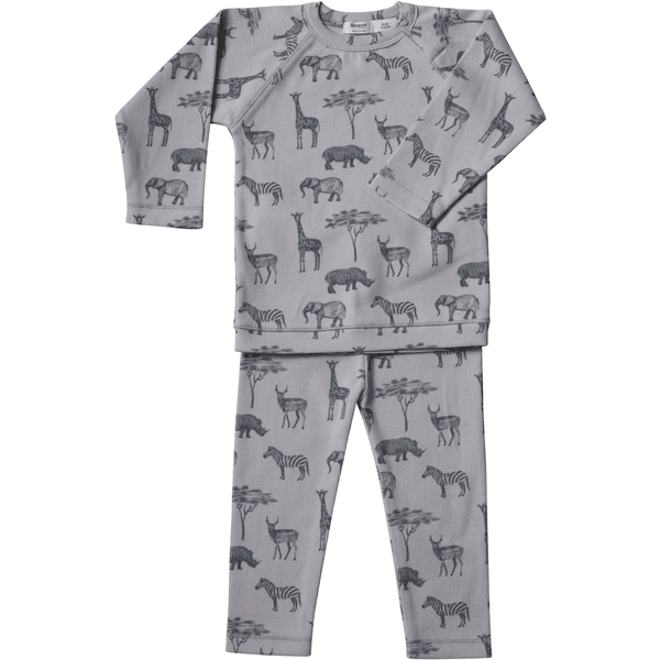 Snoozebaby Myrskynharmaa pyjamasetti