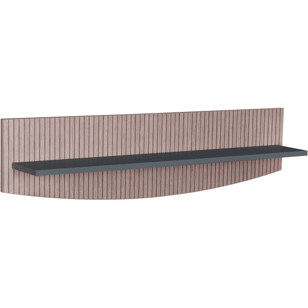 Schardt Wandregal Smile Anthrazit/Connery Trüffel