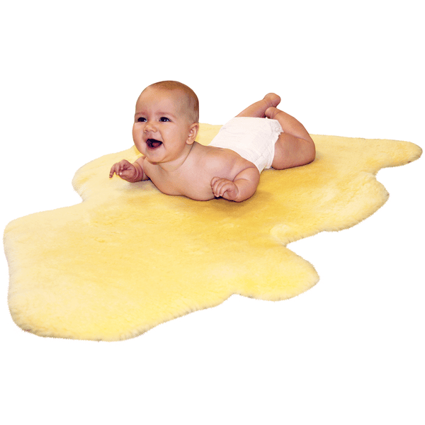 HEITMANN Baby Lammfell gold-beige geschoren 70-80cm Naturtierform