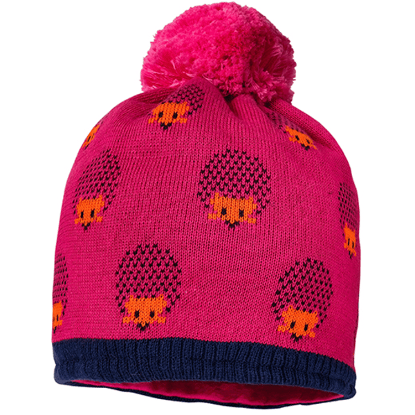 maximo Girls Mütze Igel dark pink-tinte