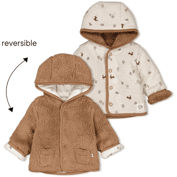 Feetje Wendejacke Little Forest Friends Taupe