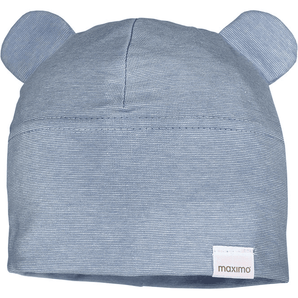 Maximo Beanie mit Ohren jeansmeliert-weiß