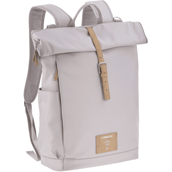 LÄSSIG Wickelrucksack Rolltop Backpack grau