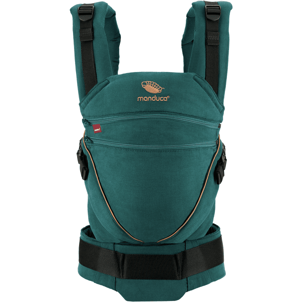 manduca Mochila portabebés XT Cotton Denimteal-Toffee 