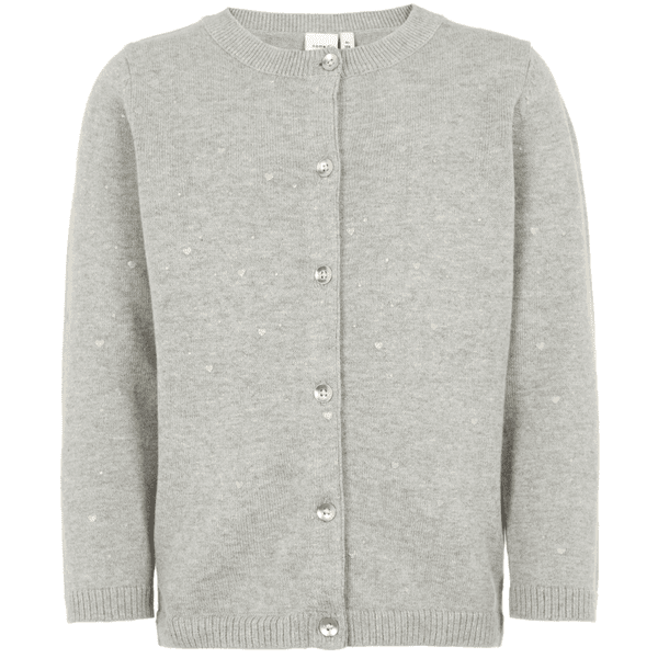 name it Girls Sweatjakke Folus grå melange 