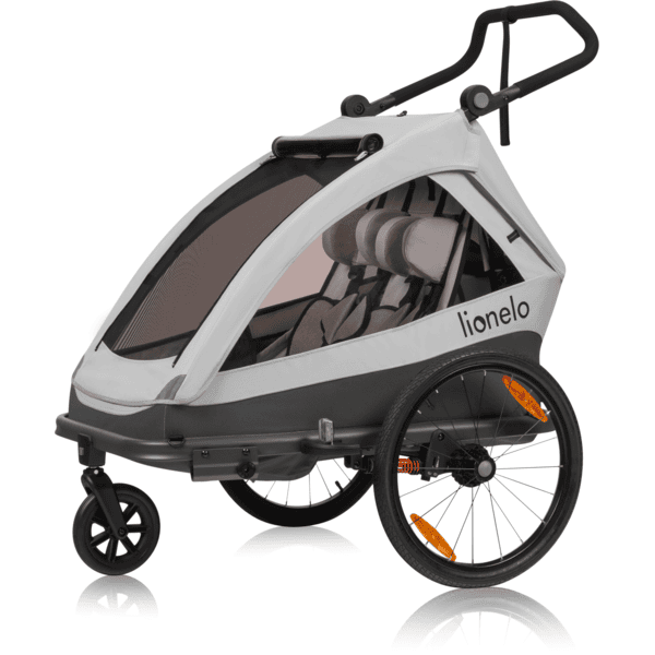 lionelo Remolque para bicicleta Cama grey stone 