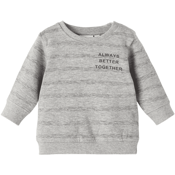 name it Sweatshirt Nbmsoeren Grey Melange