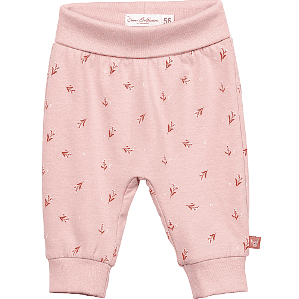 Sterntaler Pantaloni a fiori rosa pallido