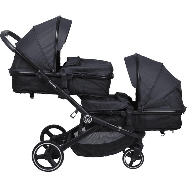 babyGO Duo kinderwagen Twiner Grey