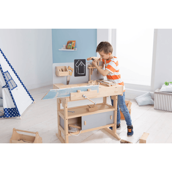 howa banco da lavoro per bambini in legno howa Master con 47