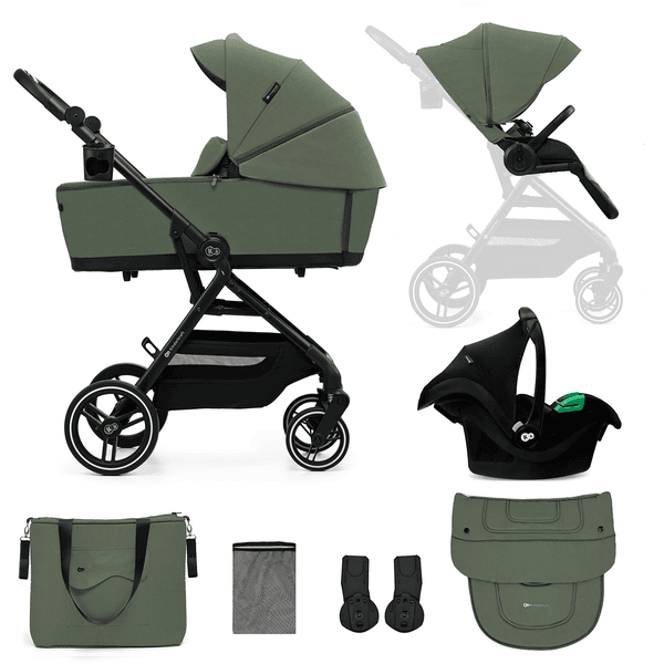 Kinderkraft YOXI 3-i-1 Mystic barnevogn Green 