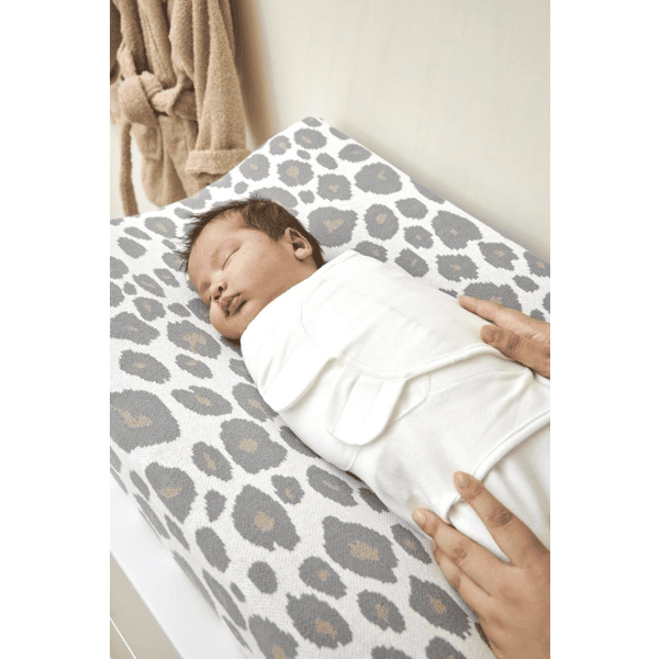 Meyco Couverture d'emmaillotage bébé uni beige