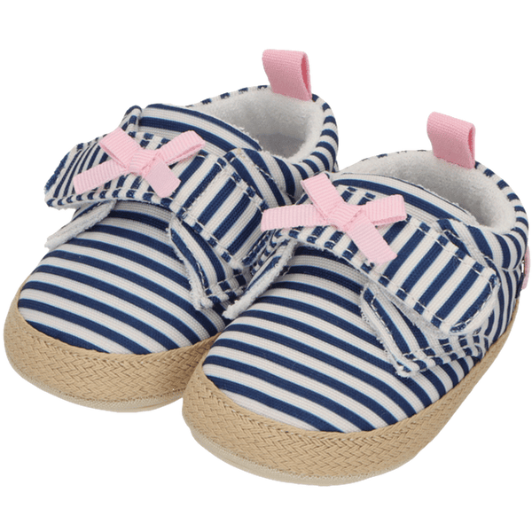 Sterntaler Babyschoen strepen blauw 