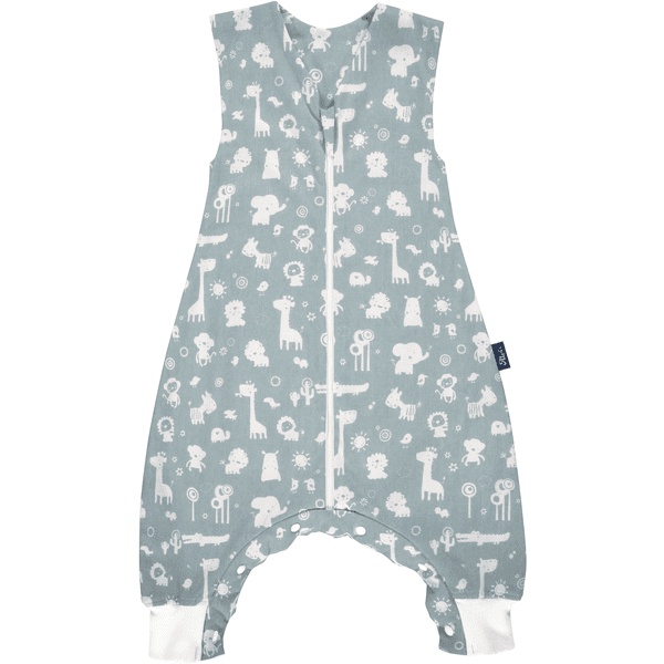 Alvi® Sleep-Overall Light Zootiere blau