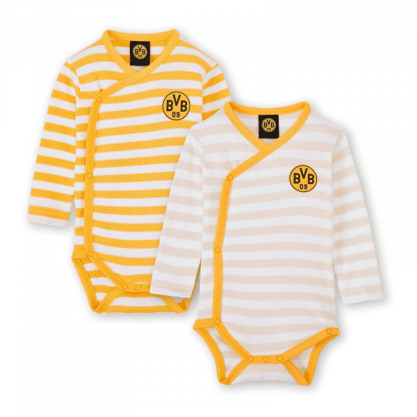 BVB-babybody sett med 2 stk. med logo