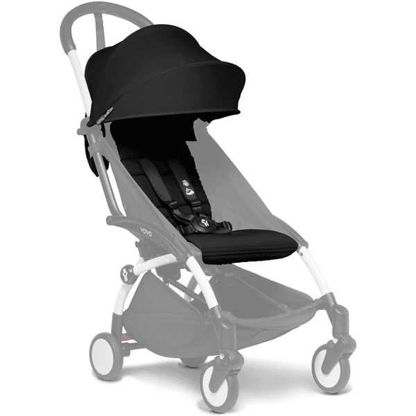 BABYZEN Kinderwagen YOYO2 0 Black mit Neugeborenenaufsatz und Textilset Black babymarkt