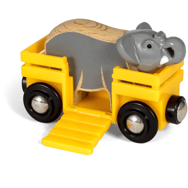 BRIO® WORLD Safari Tierwaggon Elefant