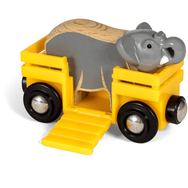 BRIO® WORLD Safari Vagone con elefante