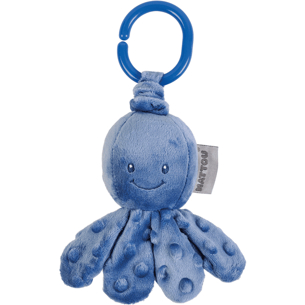 Nattou Peluche vibrante pieuvre Lapidou bleu foncé