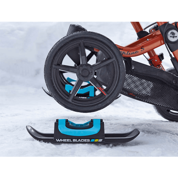 Wheelblades Ski pour poussette double XL noir/bleu