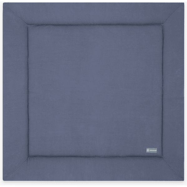 emma & noah Tapis d'éveil mini piqué Essential bleu 120x120 cm