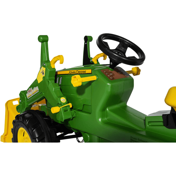 rolly toys Tracteur enfant à pédales rollyFarmtrac Premium II John Deere  7310R, pelle rollyTrac