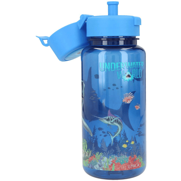 Depesche Trinkflasche Underwater Dino World 400 ml blau