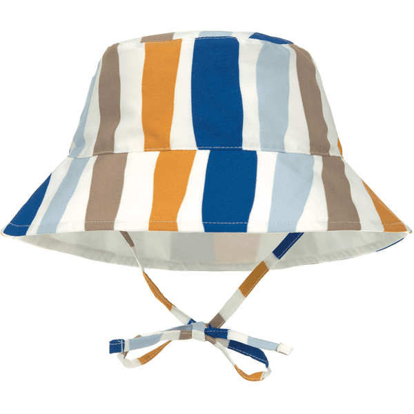 LÄSSIG Cappello solare UV onde blu bianco